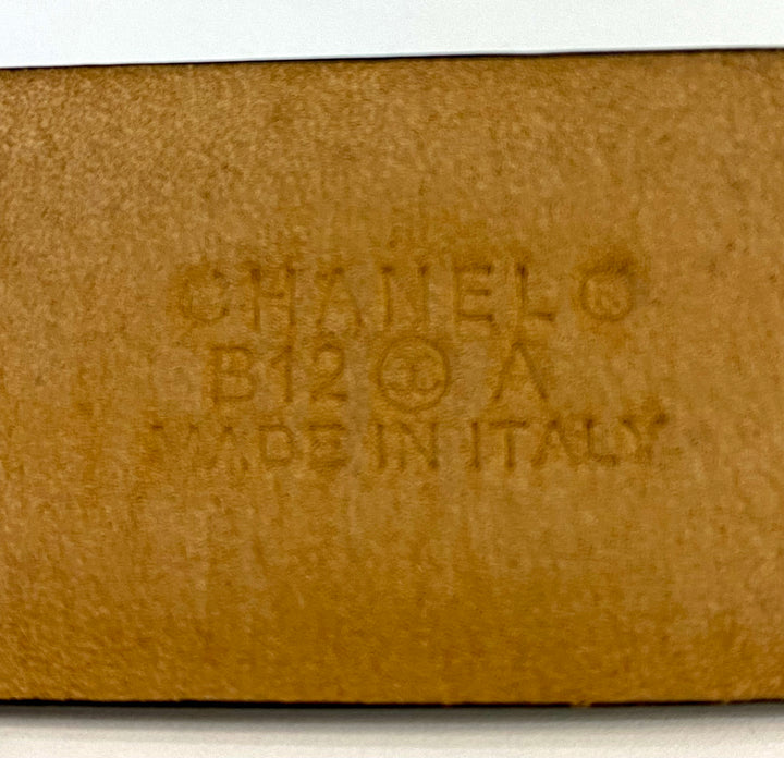 CHANEL CC CALFSKIN LEATHER BELT