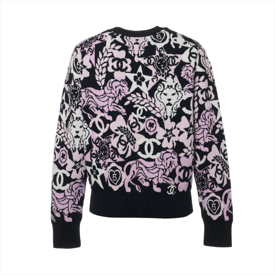 CHANEL CC NO.5 CAMELLIA CASHMERE SWEATER