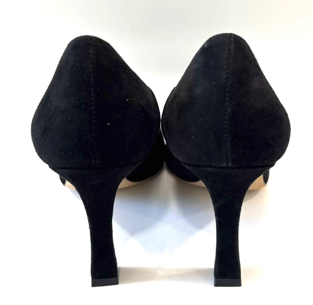 CHANEL CC CAP TOE SUEDE PUMPS