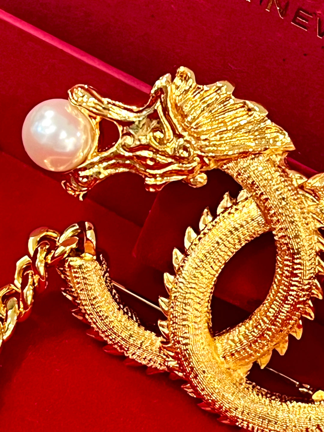 CHANEL CC LOGO LUNAR NEW YEAR DRAGON BROOCH – Caroline's Fashion