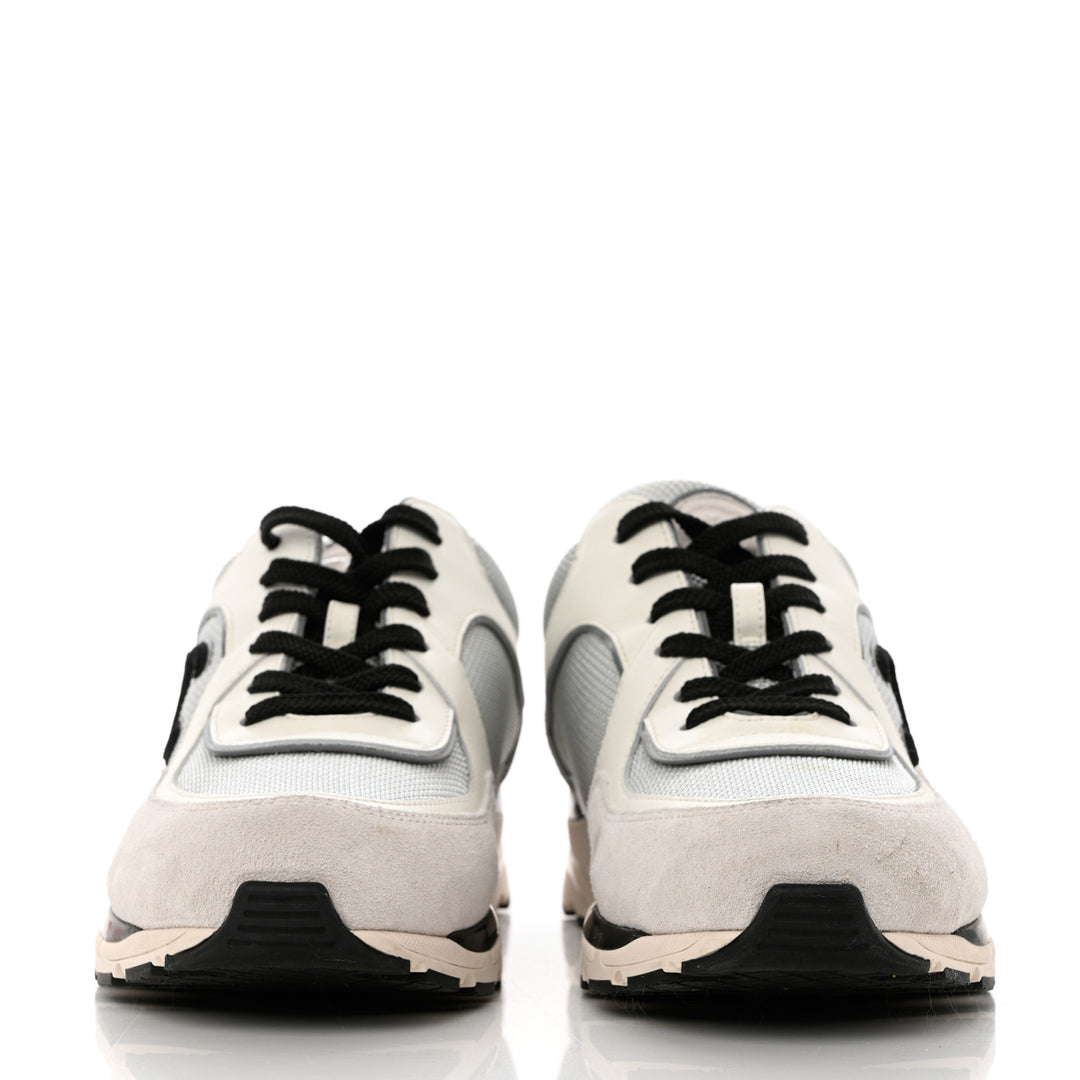 CHANEL CC MESH CALFSKIN SUEDE 22S SNEAKERS