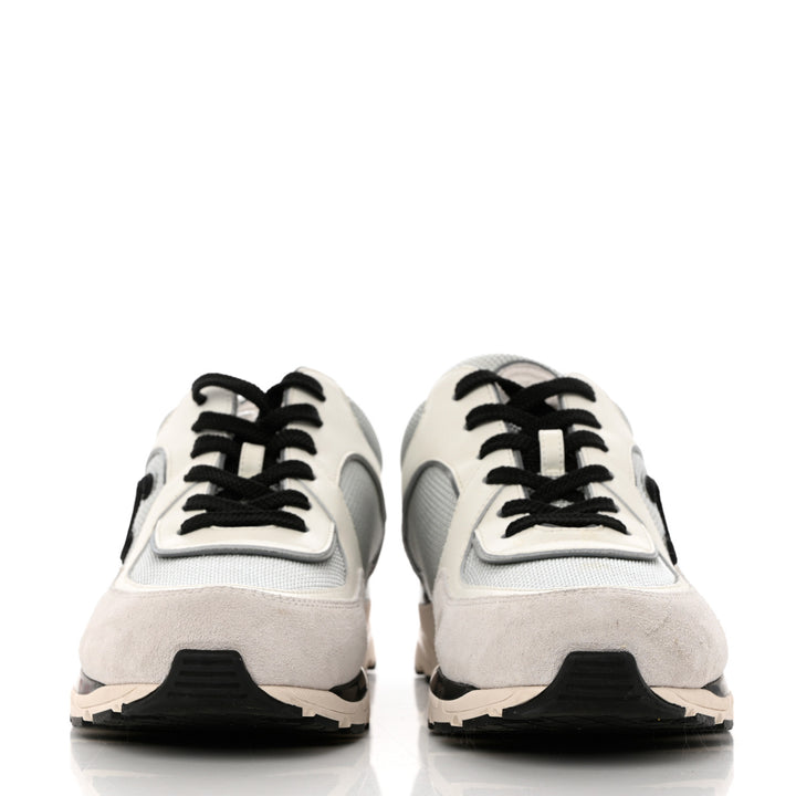 CHANEL CC MESH CALFSKIN SUEDE 22S SNEAKERS
