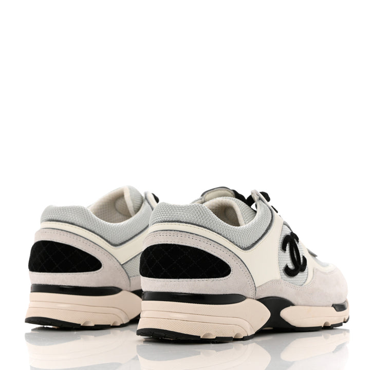 CHANEL CC MESH CALFSKIN SUEDE 22S SNEAKERS