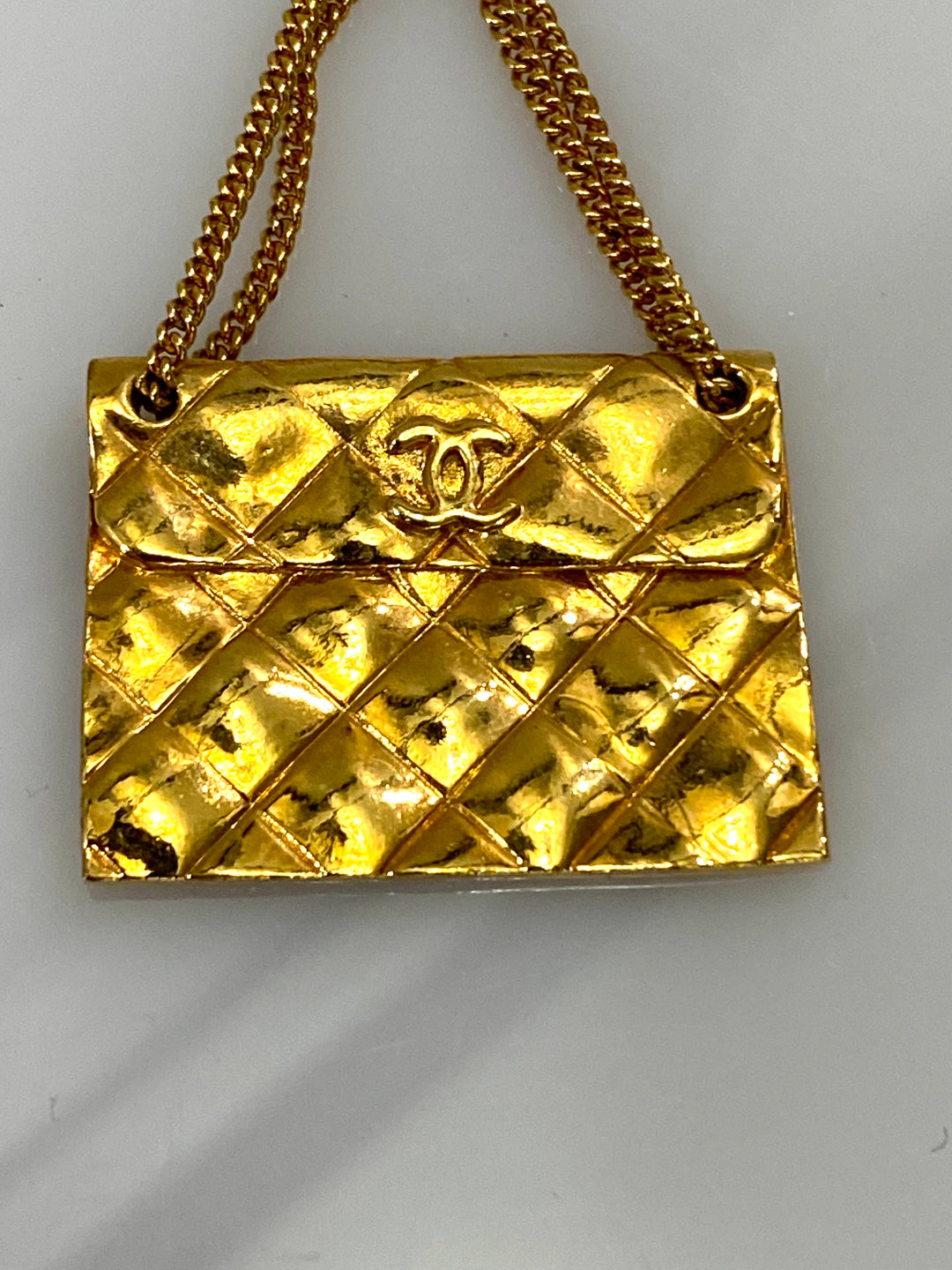 CHANEL CC QUILTED BAG MOTIF BROOCH PIN CORSAGE – Caroline's