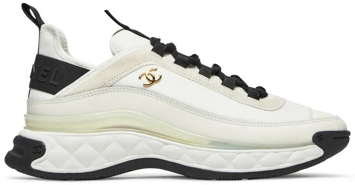 CHANEL INTERLOCKING CC LOGO LEATHER SNEAKERS