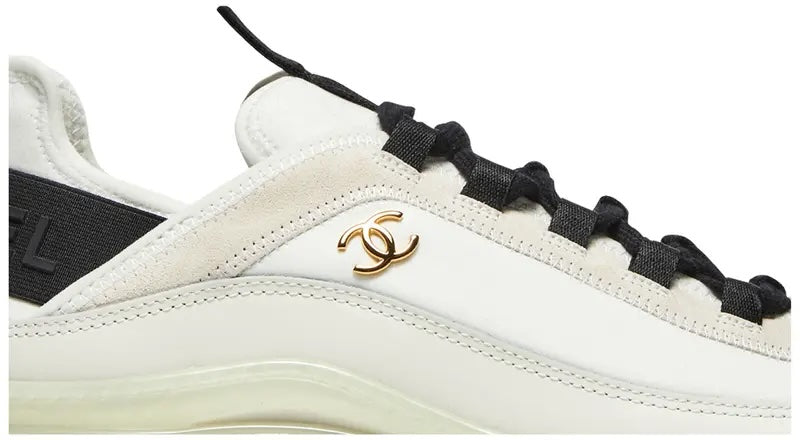 CHANEL INTERLOCKING CC LOGO LEATHER SNEAKERS