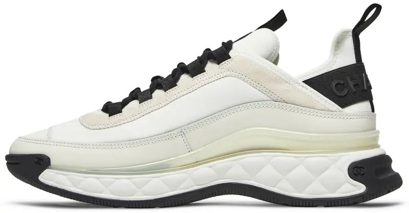CHANEL INTERLOCKING CC LOGO LEATHER SNEAKERS