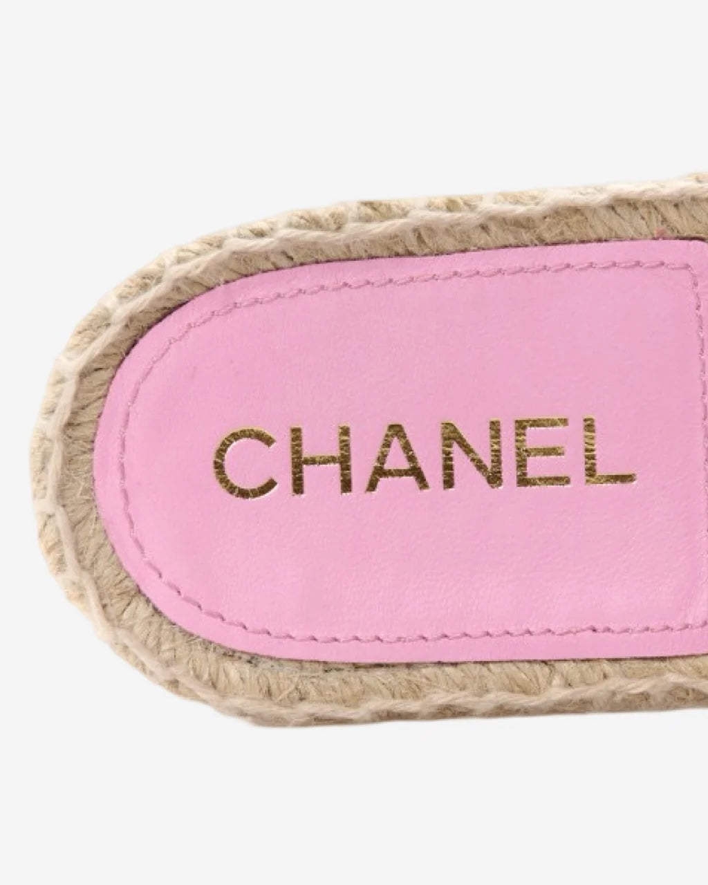 CHANEL INTERLOCKING CC LOGO TWEED ESPADRILLE MULES