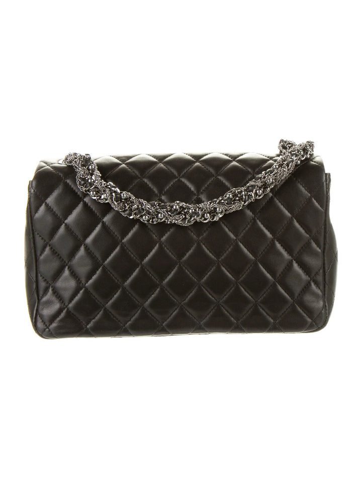 CHANEL CC WESTMINSTER PEARL FLAP LAMBSKIN BAG
