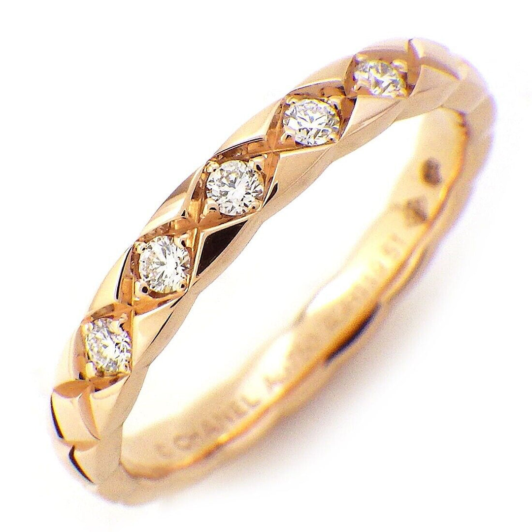 CHANEL COCO CRUSH 18K GOLD 5 DIAMOND RING