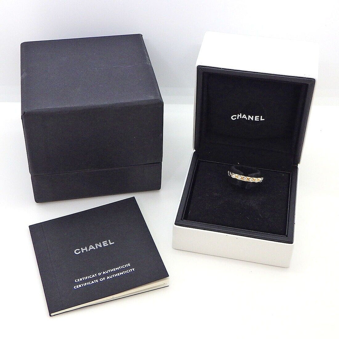 CHANEL COCO CRUSH 18K GOLD 5 DIAMOND RING