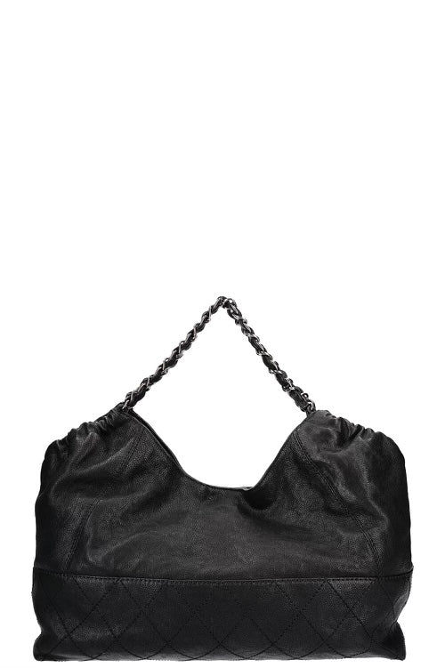 CHANEL CALFSKIN LEATHER COCO CABAS BAG