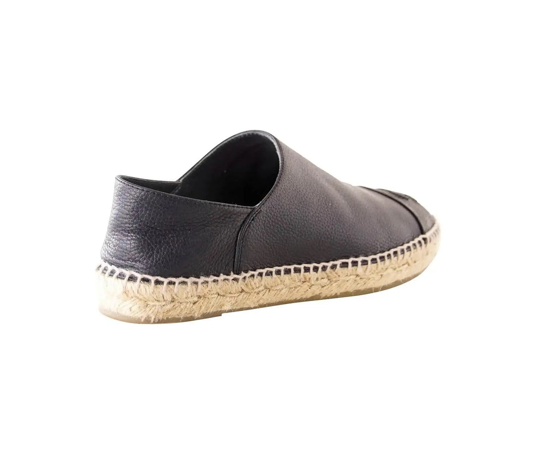 CHANEL CC CAMBON CALFSKIN LEATHER ESPADRILLES