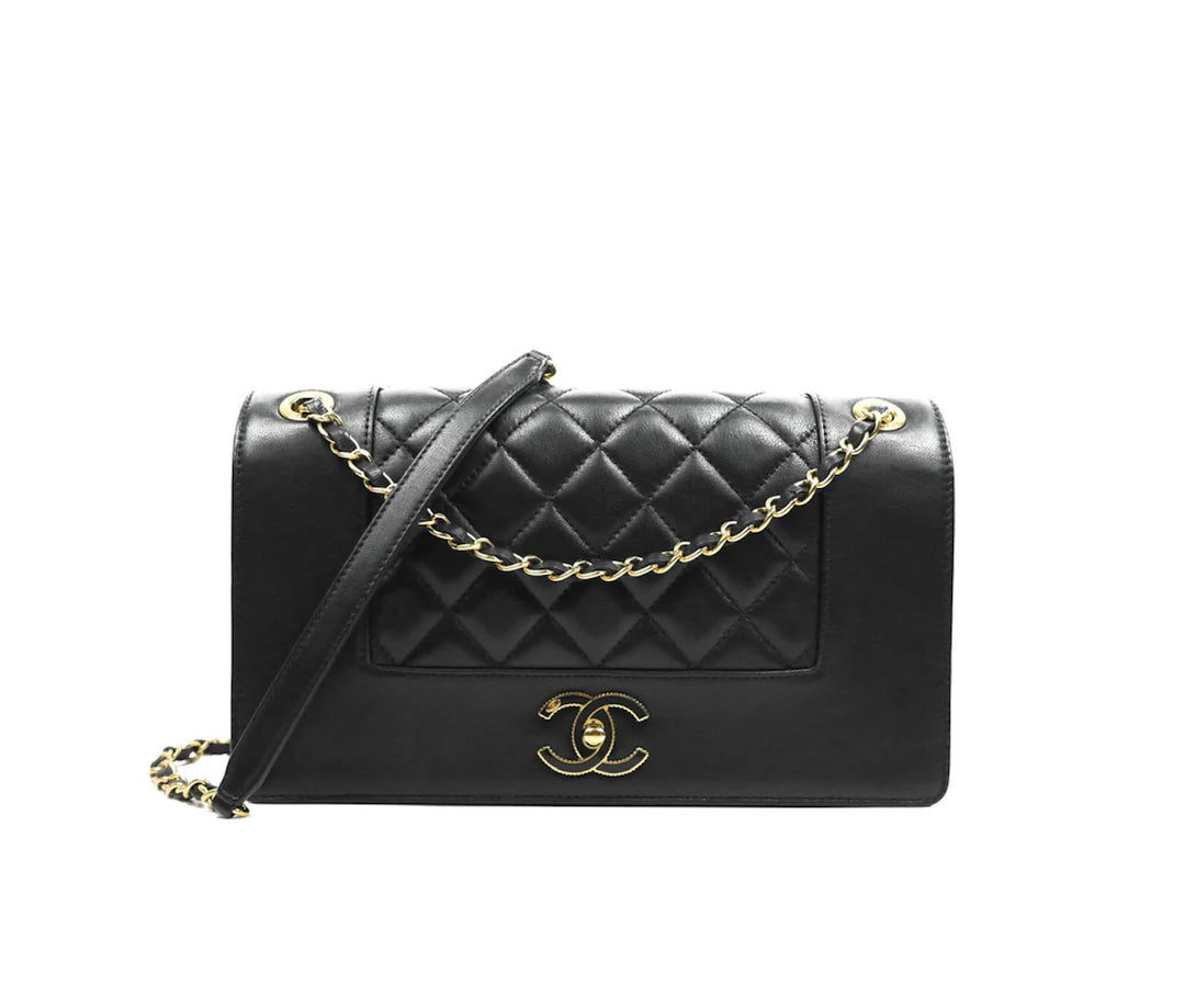 CHANEL CALFSKIN LEATHER MADEMOISELLE FLAP BAG