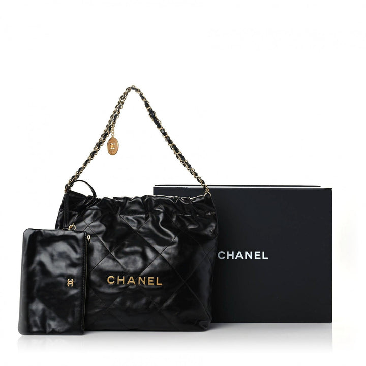 CHANEL CALFSKIN QUILTED CHANEL 22 HOBO BAG