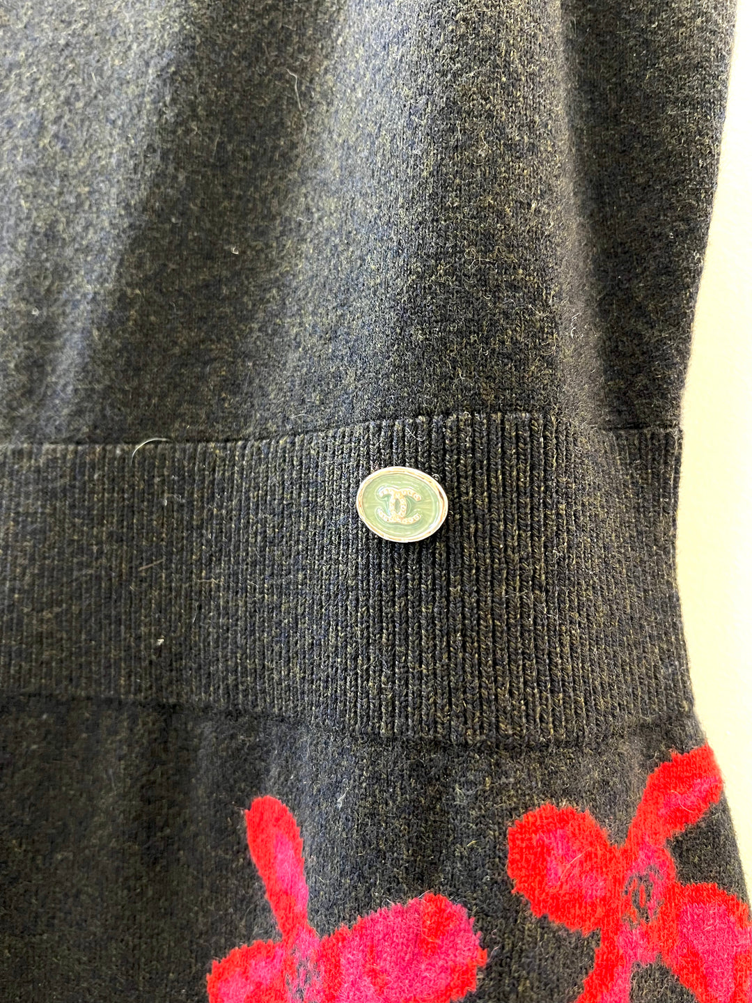CHANEL FLORAL PAISLEY CASHMERE DRESS