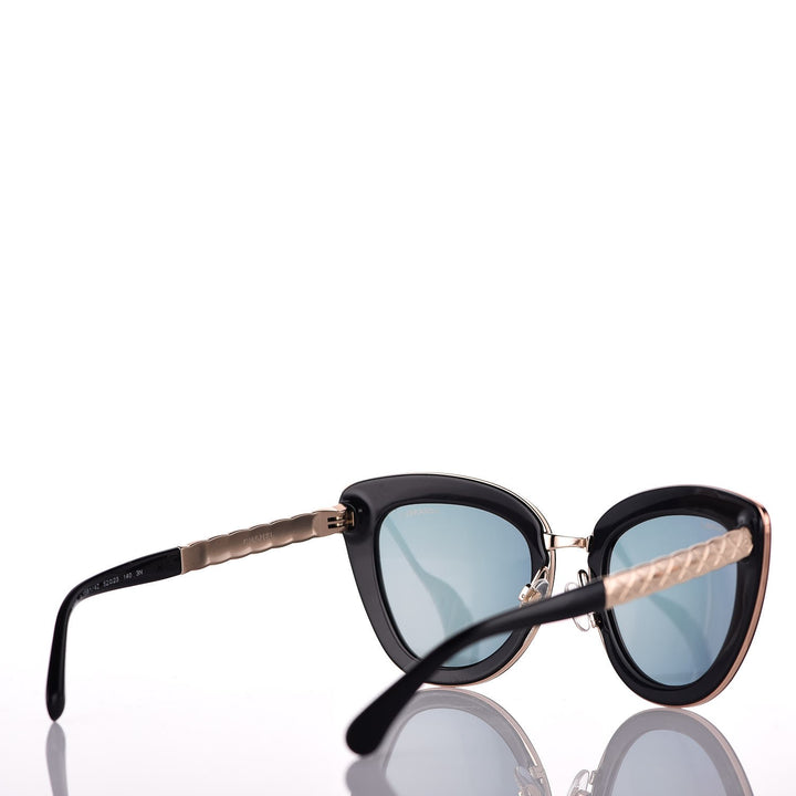 CHANEL CC CAT EYE QUILTED SUNGLASSES