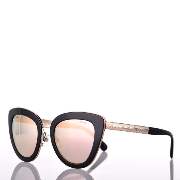 CHANEL CC CAT EYE QUILTED SUNGLASSES