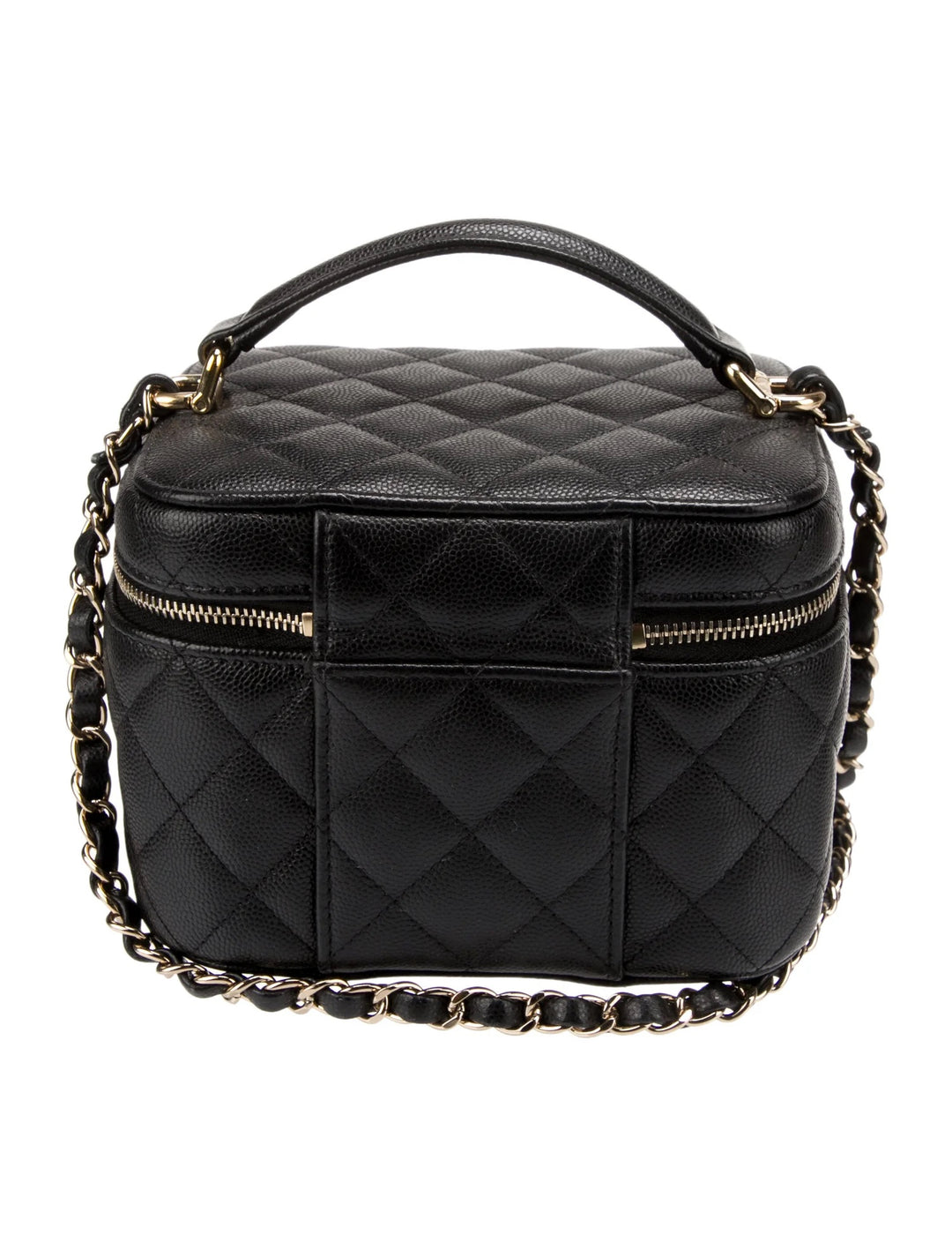 CHANEL CC CAVIAR QUILTED MINI VANITY SHOULDER BAG