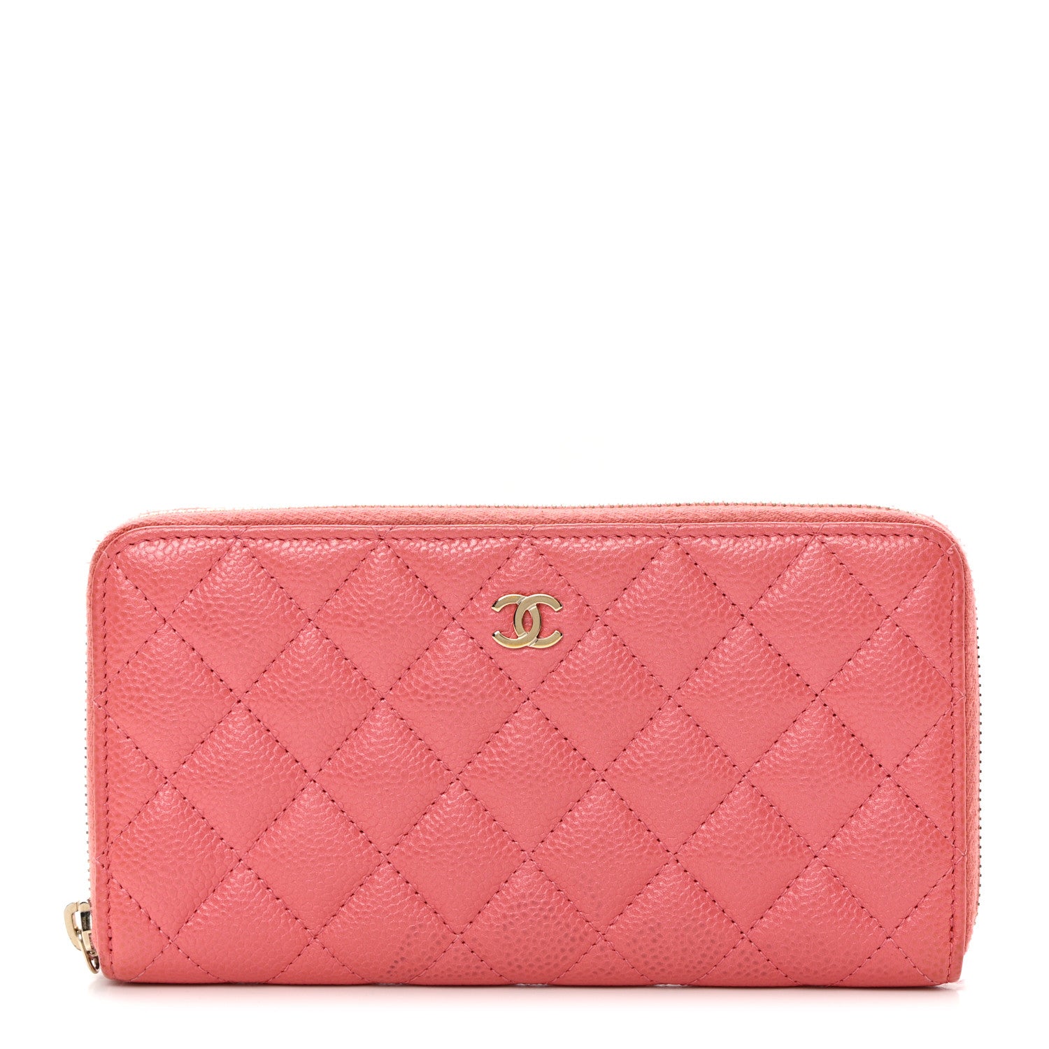 Chanel Classic Wallet on Chain 19S Iridescent Quilted Pink Caviar