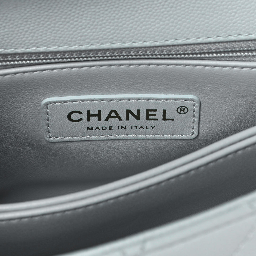 CHANEL CAVIAR QUILTED COCO HANDLE MINI FLAP BAG