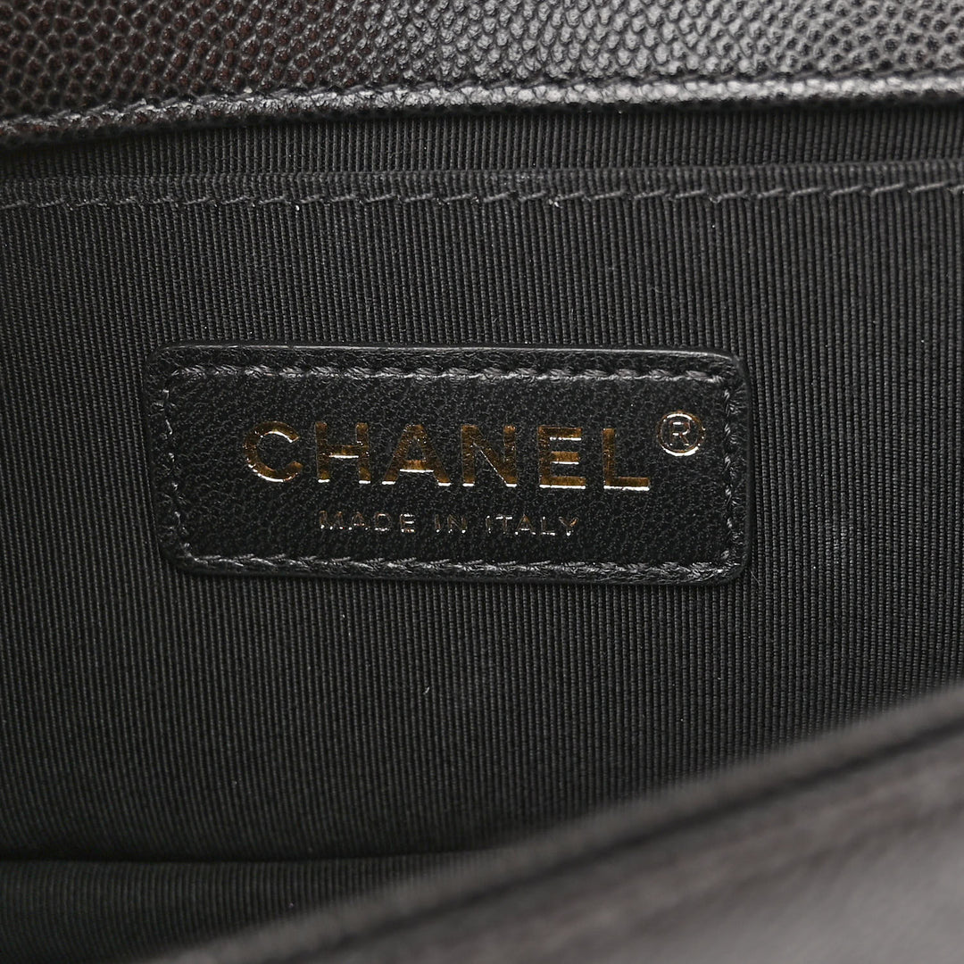 CHANEL CAVIAR QUILTED SMALL FLAP BOY BAG