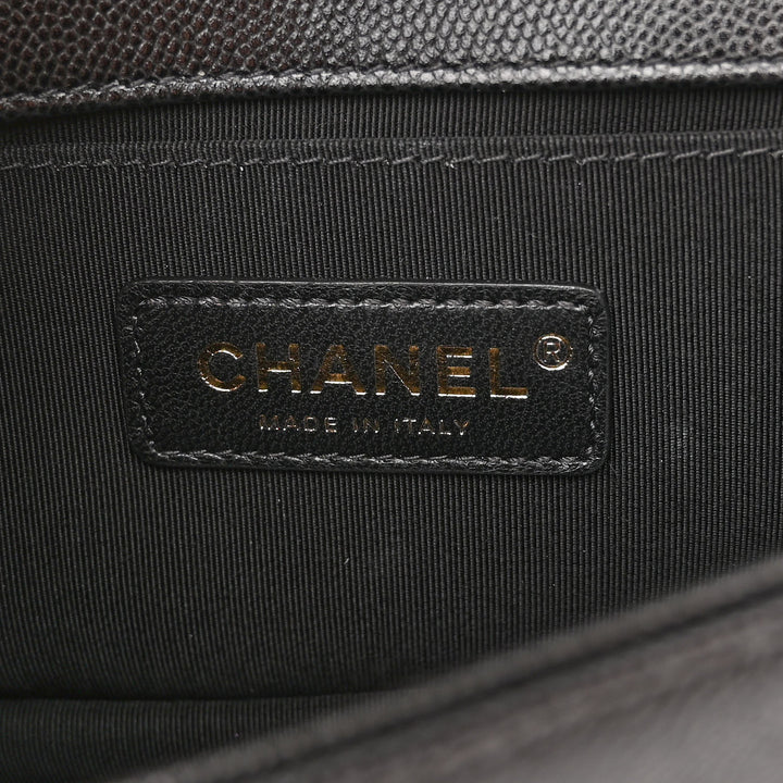 CHANEL CAVIAR QUILTED SMALL FLAP BOY BAG