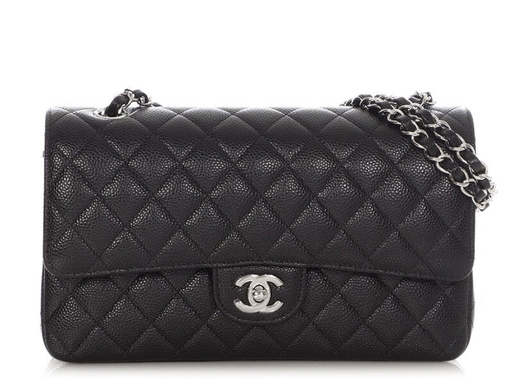 CHANEL CLASSIC  CAVIAR QUILTED DOUBLE FLAP MEDIUM BAG