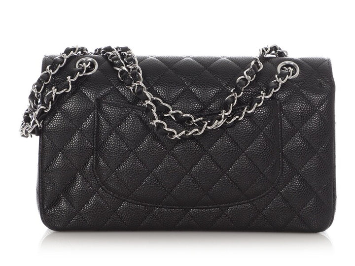 CHANEL CLASSIC  CAVIAR QUILTED DOUBLE FLAP MEDIUM BAG