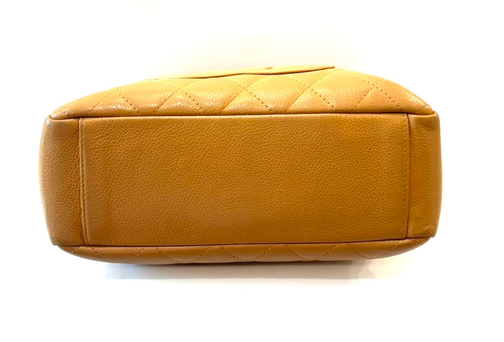CHANEL CAVIAR QUILTED PETITE SHOPPING TOTE BAG