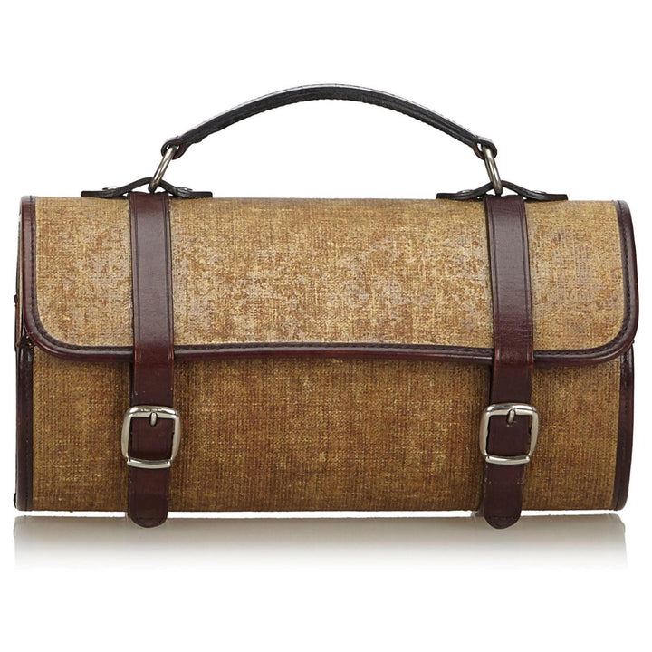 CHANEL CLASSIC TAN MINI BARREL HANDBAG