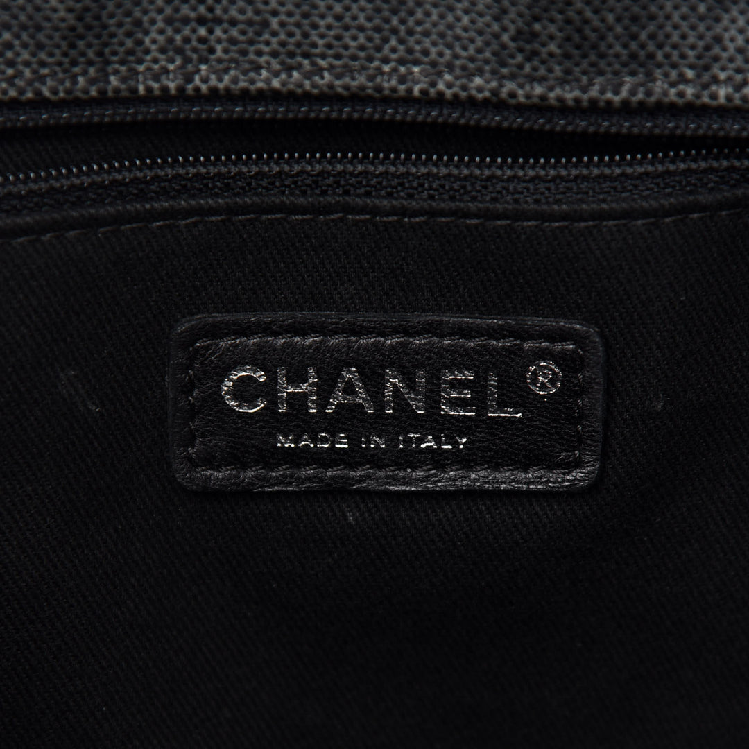 CHANEL COATET CANVAS LARGE CC TOTE BAG