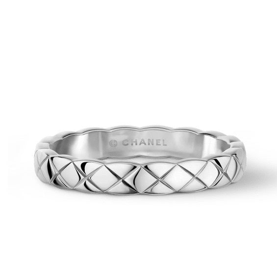 CHANEL COCO CRUSH 18K WHITE GOLD RING