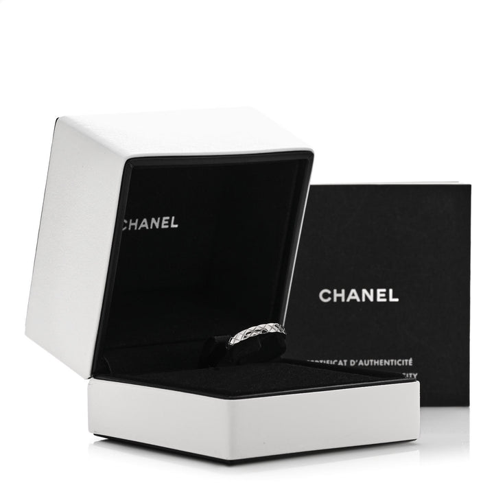 CHANEL COCO CRUSH 18K WHITE GOLD RING
