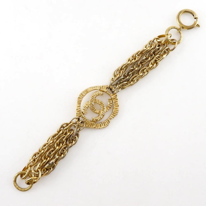 CHANEL COCO MARK MULTI CHAIN BRACELET