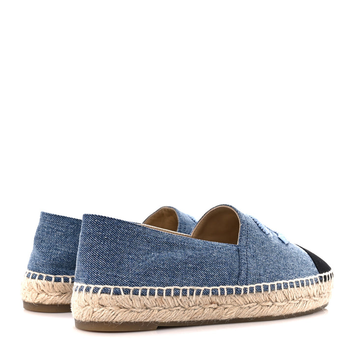 CHANEL CC DENIM ESPADRILLES