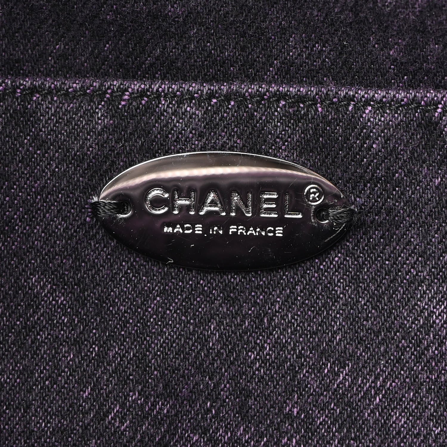 Chanel Denim Quilted Denimpressions Gray Black Medium Flap