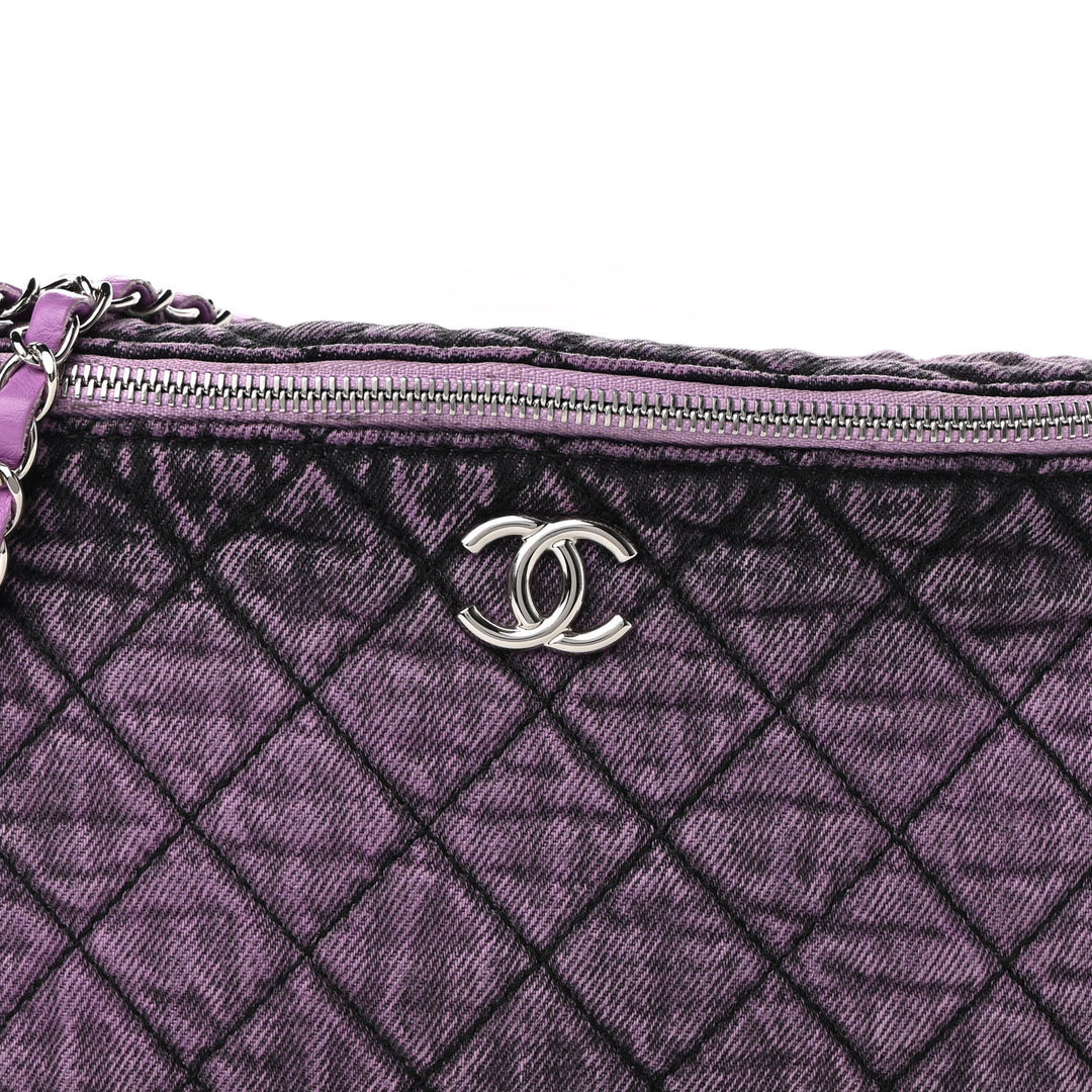 CHANEL DENIM QUILTED DENIMPRESSION WAIST BAG
