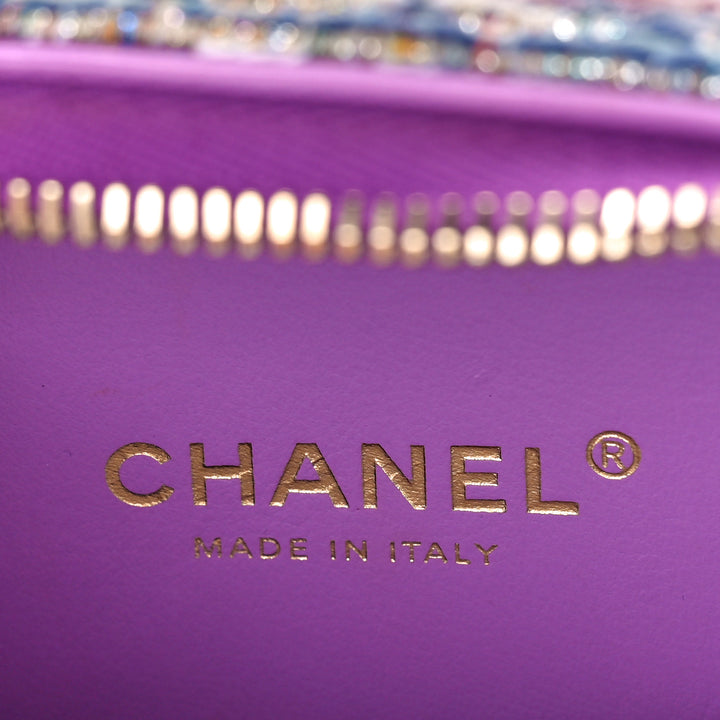 CHANEL FILIGREE BOUCLÉ VANITY CASE CHAIN BAG