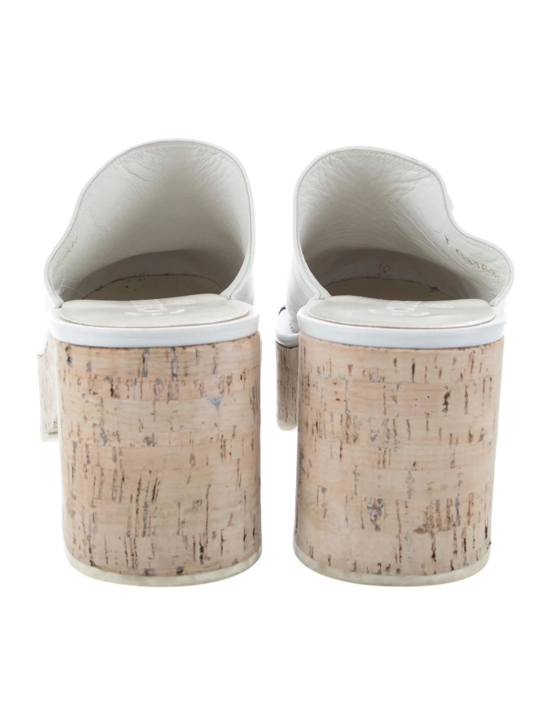 CHANEL INTERLOCKING CC LOGO MULES CLOGS
