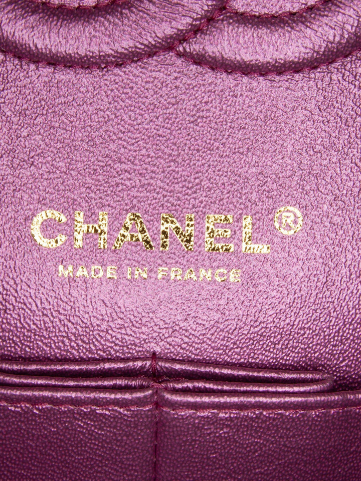 CHANEL IRIDESCENT MEDIUM QUILTED LAMBSKIN DOUBLE FLAP BAG