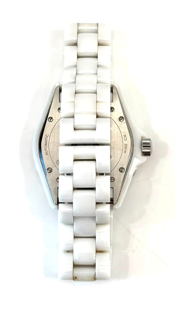 CHANEL J12 CALIBER 12.1 38MM DIAMOND WHITE CERAMIC WATCH