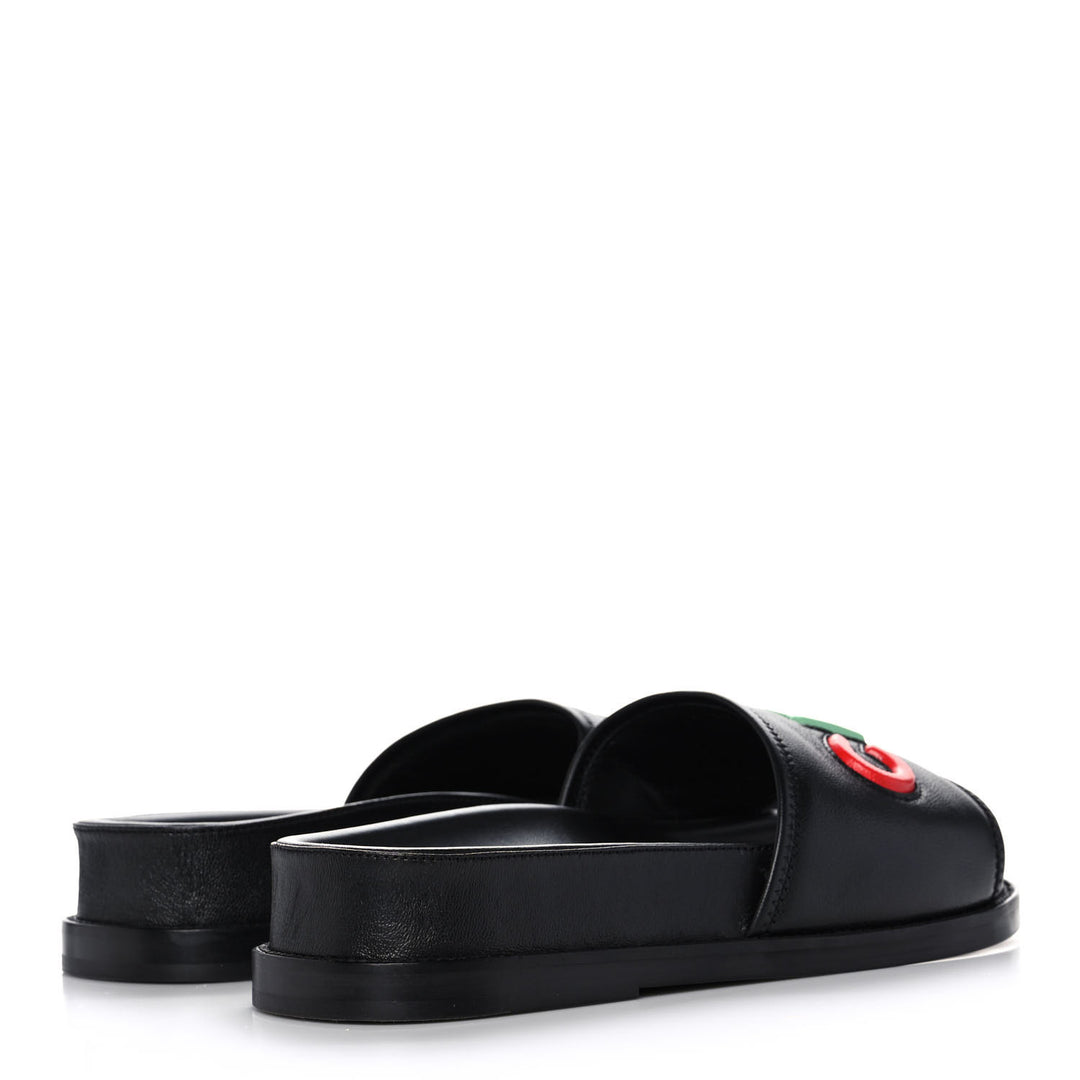 CHANEL LAMBSKIN CHA-NEL SANDLAS MULES