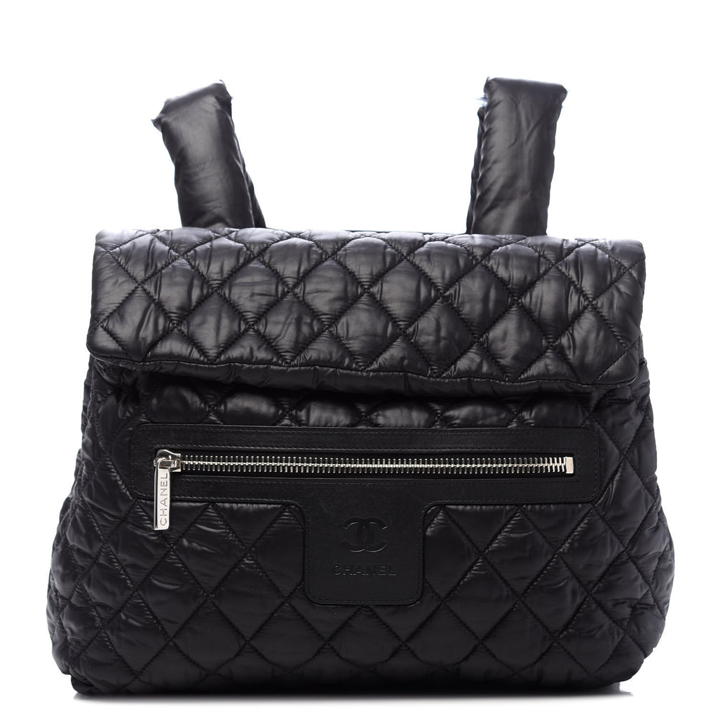 Chanel - Coco Cocoon Black Nylon Backpack