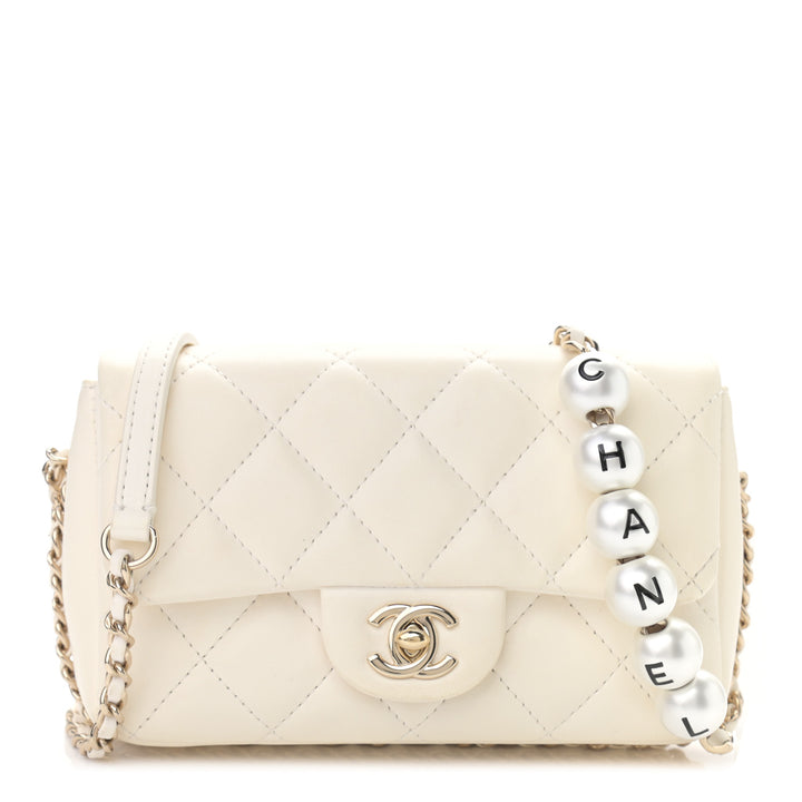 CHANEL QUILTED LAMBSKIN MY PRECIOUS MINI FLAP BAG