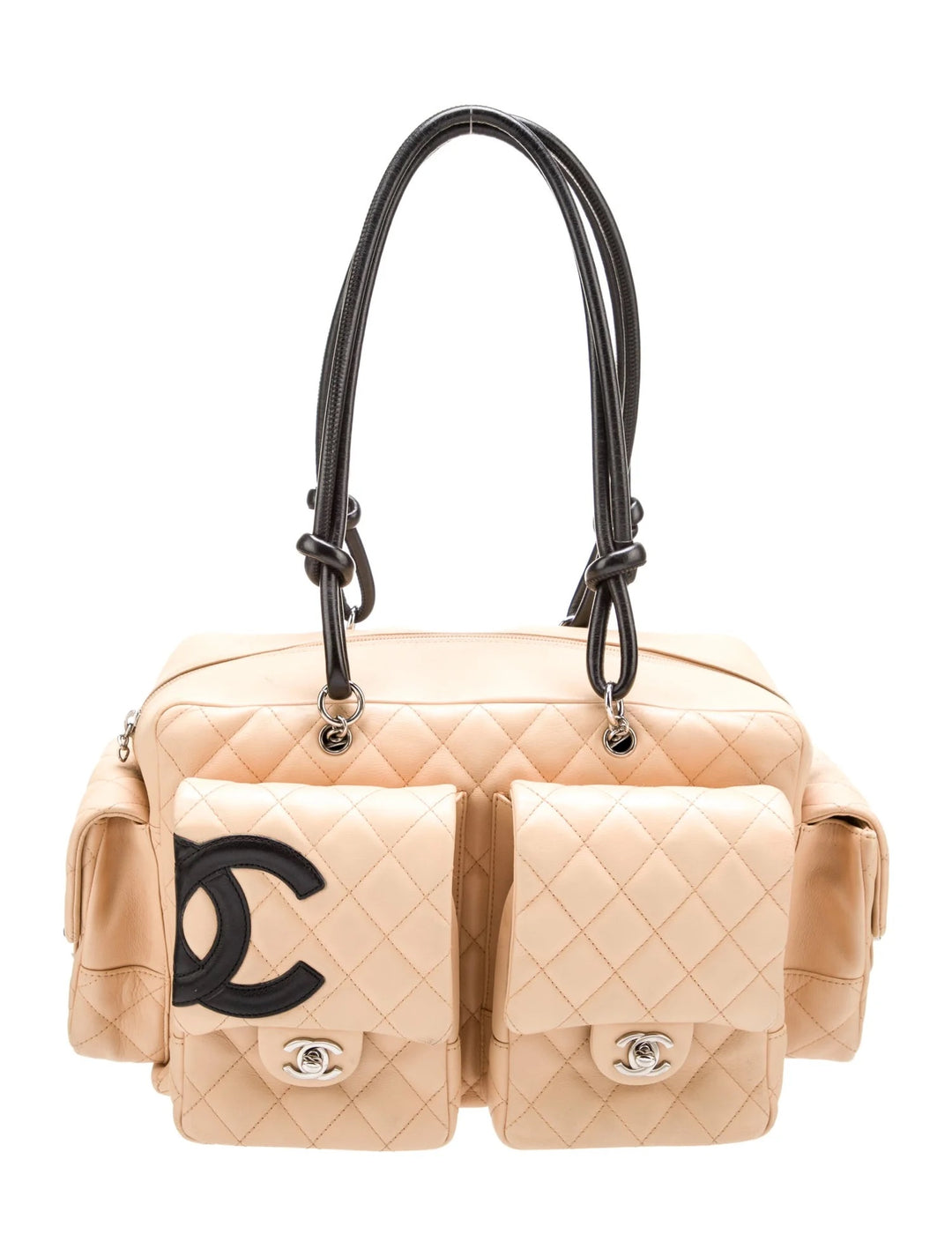 CHANEL QUILTED CALFSKIN LIGNE CAMBON MULTIPOCKET REPORTER BAG