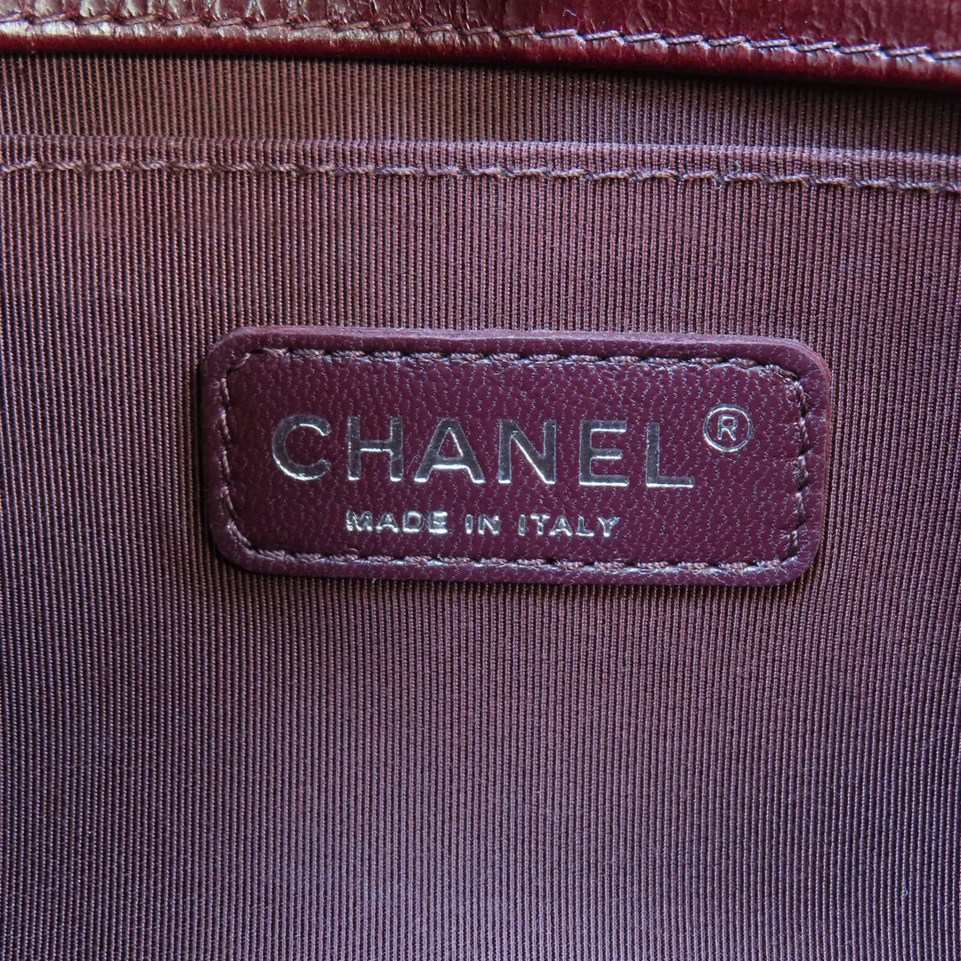 CHANEL QUILTED CALFSKIN LEATHER CHAIN AROUND MAXI BOY BAG