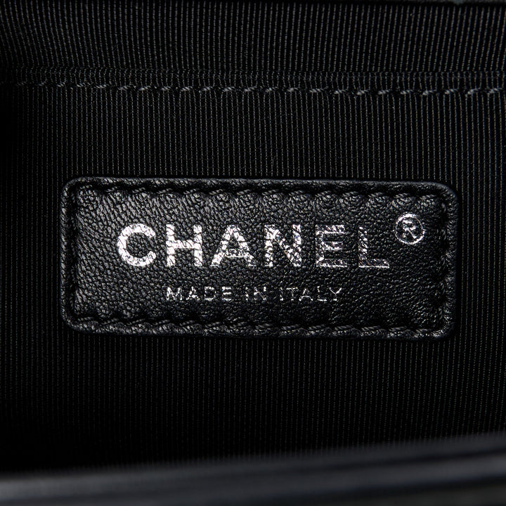 CHANEL HOLOGRAPHIC CHEVRON LAMBSKIN MEDIUM BOY BAG