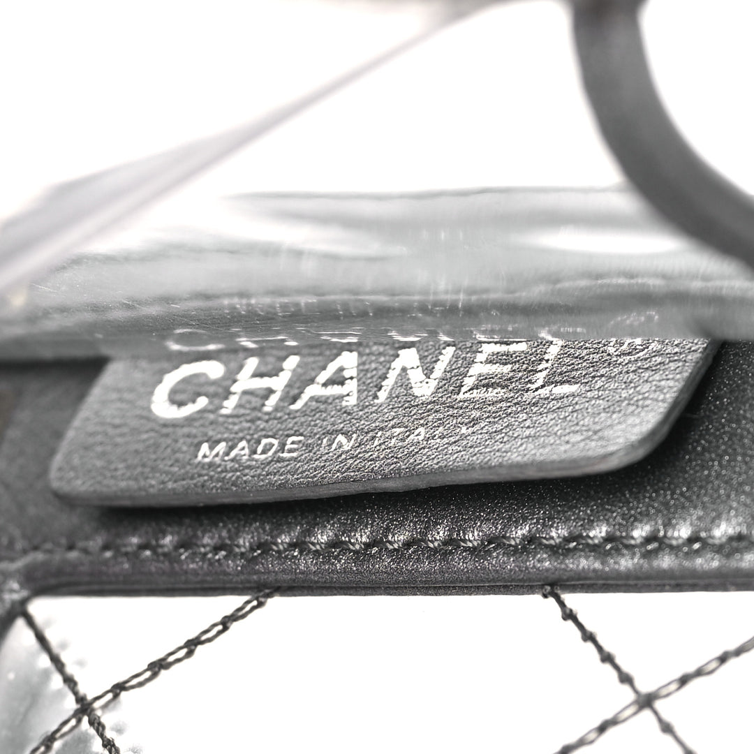 CHANEL METALLIC LAMBSKIN PVC QUILTED SMALL BOY BAG