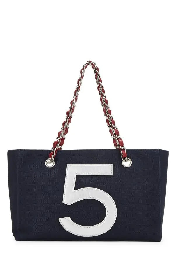 CHANEL N°5 CHOCO BAR CHAIN SHOPPER TOTE BAG